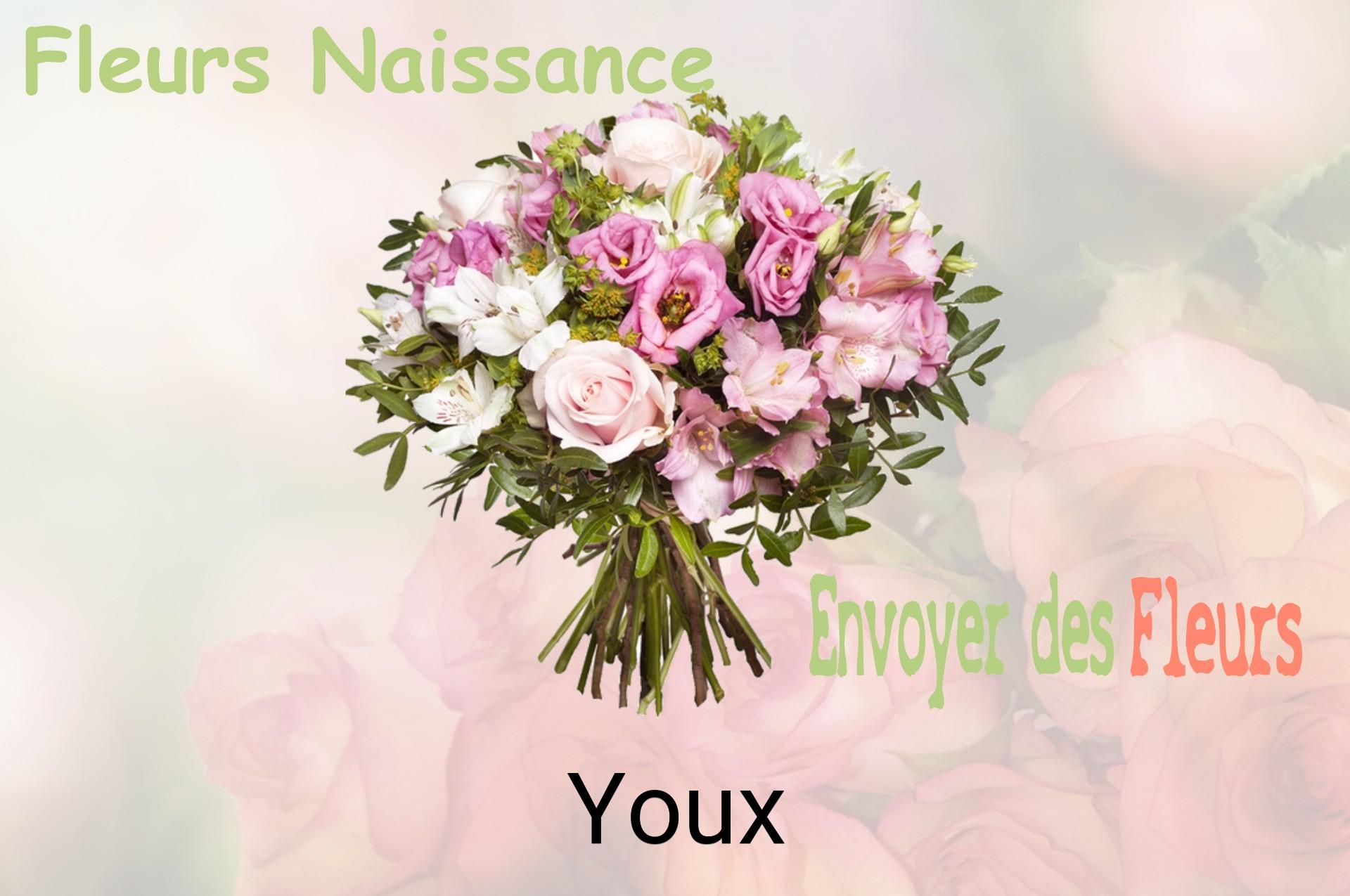 Bouquet de fleurs de naissance livré à Youx